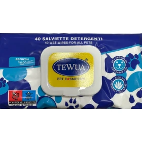 Tewua Salviette Talco 40 Pz - Igiene per Cani