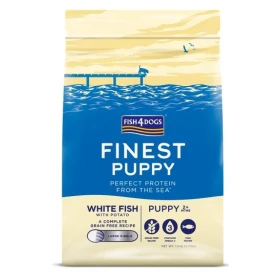 Fish4Dogs Finest Puppy Pesce Bianco/Patate Kibble 1,5 kg