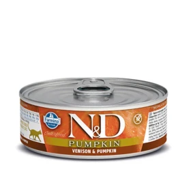 ND Umido Gatto Pumpkin Cervo 70g - Farmina