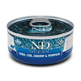 ND Cat Ocean Tonno/Merluzzo/Gamberetti 70g - Farmina