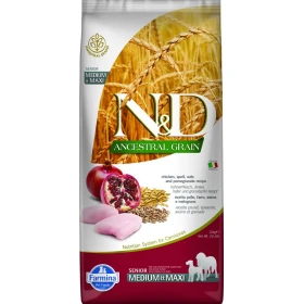 ND Dog Ancestral Senior Medium/Maxi Pollo/Melograno 12 kg - Farmina