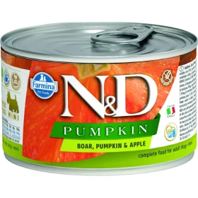ND Umido Dog Pumpkin Mini Cinghiale/Mela 140g - FARMINA