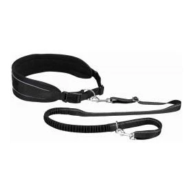 Cintura Vita con Guinzaglio TRIXIE - 90-135 cm, Nero