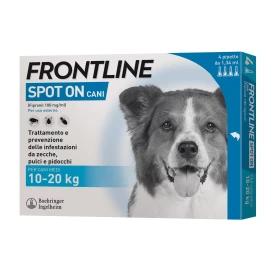 Frontline Spot-On Cani 10/20 - 4 Pipette Antiparassitarie
