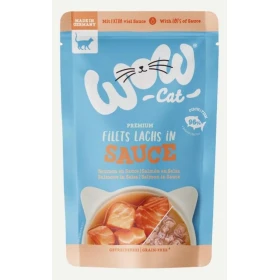 WOW Cat BST Gravy Salmone 8 x 85 g - Mangime Umido per Gatti