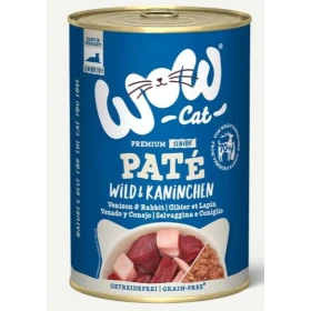 Wow Cat Senior Selvaggina/Coniglio Gr 400 - Mangime Umido per Gatti