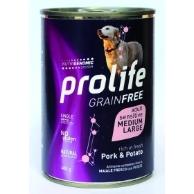 Prolife Dog Um Grain Free Medium/Large Maiale 400g