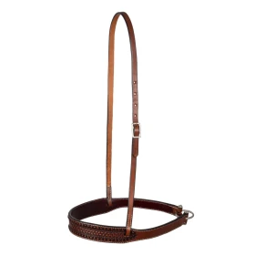 Abbassatesta Western Pool's in cuoio decorato - Unica Castagna