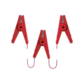 Ako Cavo di connessione triplo con pinze rosse 2x60 cm