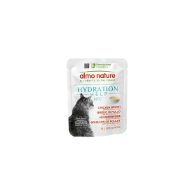 Almo Nature Cat Hydration Help Brodo di Pollo con Filetto 24 x 50 g