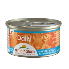 Almo Nature Daily Mousse Tonno e Merluzzo per Gatto 85 g