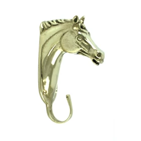 Appendibriglie Testa di Cavallo in Ottone - Umbria Equitazione