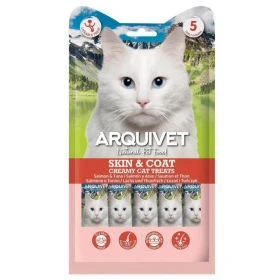 Arquivet Creamy Snack Skin & Coat Salmone e Tonno 5x14 g