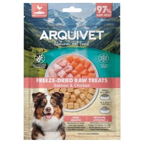 Arquivet Dog Freeze-Dried Raw Treats - Cubetti Salmone/Pollo 50 g