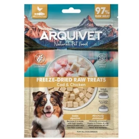 Arquivet Snack Cane Cubetti Liofilizzati Merluzzo/Pollo 50 g