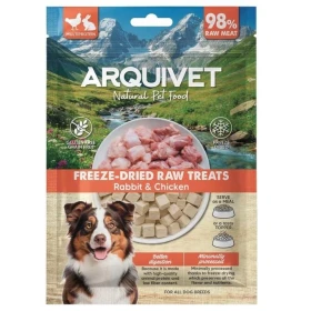 Arquivet snack liofilizzati per cani - cubetti coniglio/pollo 50 g