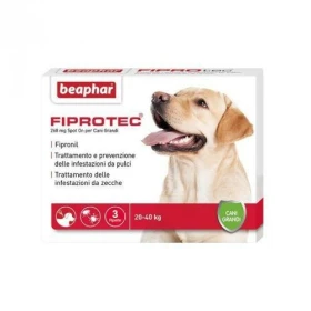 Beaphar FIPROtec Cane Taglia Grande 20-40 kg - 3 pipette