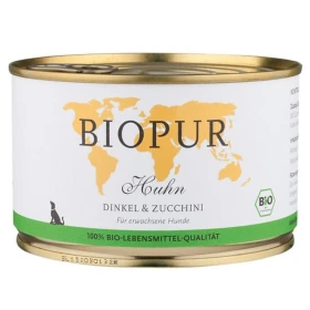 Biopur cibo umido per cani con pollame, farro e zucchine 200 g