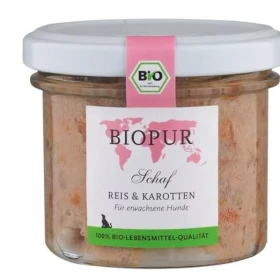 Biopur Dog Pecora, Riso e Carote 100 g - Vasetto in vetro