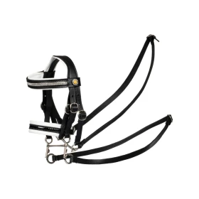 Briglia per cavallo giocattolo imbottita Equestro - Unica Nero