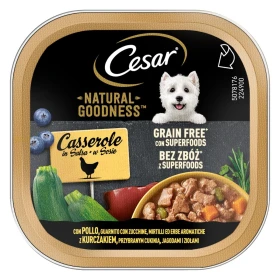 Cesar Casserole con Pollo, Zucchine, Mirtilli ed Erbe - 16 x 100 g