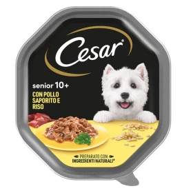 Cesar Lifestage Senior 10+ Pollo Saporito e Riso 14 x 150 g