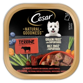 Cesar Terrine Manzo, Fagiolini, Carote e Mirtilli 16 x 100 g