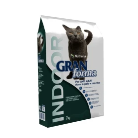Crocchette gatto indoor Nutrena Gran Forma Pollo e Riso 7 kg
