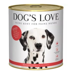 DOG'S LOVE Manzo, Mela, Spinaci e Zucchina - 800g
