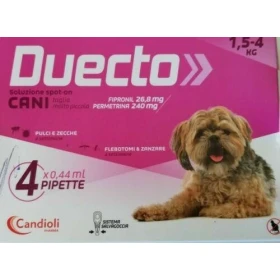 Candioli DUECTO 26,8 mg/240 mg Spot-On 1,5–4 kg (4 x 0,44 ml)