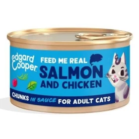 Edgard Cooper Cibo Umido per Gatti Salmone e Pollo 85 g
