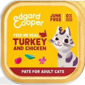 Edgardcooper Paté Biologico Tacchino per Gatto 16 x 85 g