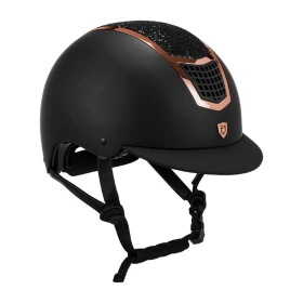 Equestro Cap Eclipse Stone - Casco con brillantini (EN 1384-2023)