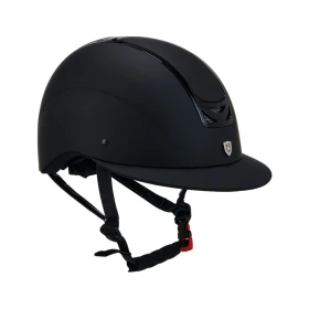 Equestro Cap Frame Wide - Casco ultra-light effetto velluto - L Nero