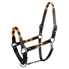 Equestro Cavezza in cuoio con decorazioni Navajo