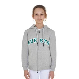 Equestro Felpa bambino con cappuccio e zip - scritta spugna