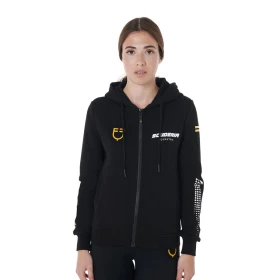 Equestro Felpa Donna con Cappuccio Scuderia (French Terry)