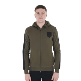 Equestro Felpa Uomo con Cappuccio e Pile Interno