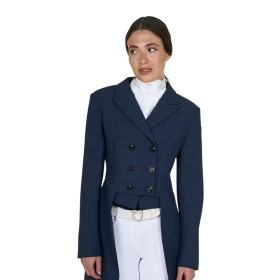 Equestro Frac donna in tessuto tecnico con strass
