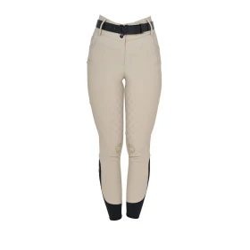 Equestro Pantaloni donna vita alta Monogram