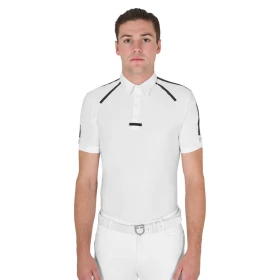 Equestro Polo Uomo Slim Fit Mezza Manica da Concorso