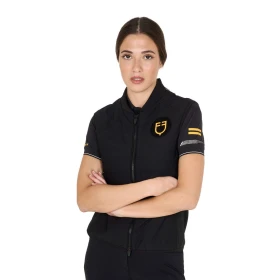 Equestro Smanicato Donna Slim Fit in Tessuto Tecnico