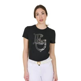 Equestro T-shirt donna Monogram in cotone
