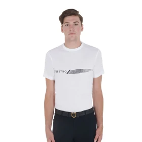 Equestro T-shirt uomo slim fit - 100% cotone - XXL Bianco