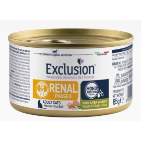 Exclusion Cat Renal Fase II - Maiale/Piselli/Riso 85g - DORADO
