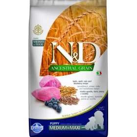 Farmina N&D Ancestral Lamb & Blueberry Puppy Medium/Maxi 2,5kg