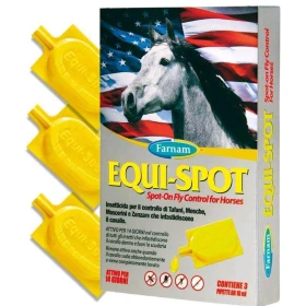 Farnam EQUI-SPOT - Insetticida spot-on per cavalli (3 pipette da 10 ml)