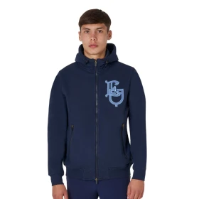 Felpa uomo Equestro EQ con zip frontale