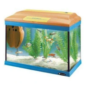 Ferplast Cayman  40 Colours - Acquario da 21 Lt con coperchio, filtro e luci