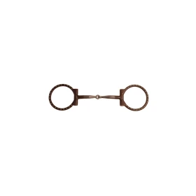 Filetto western a D in ferro brunito Pool's - 12,5 cm